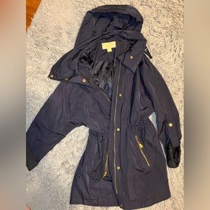 Michael Kors Blue Rain Jacket